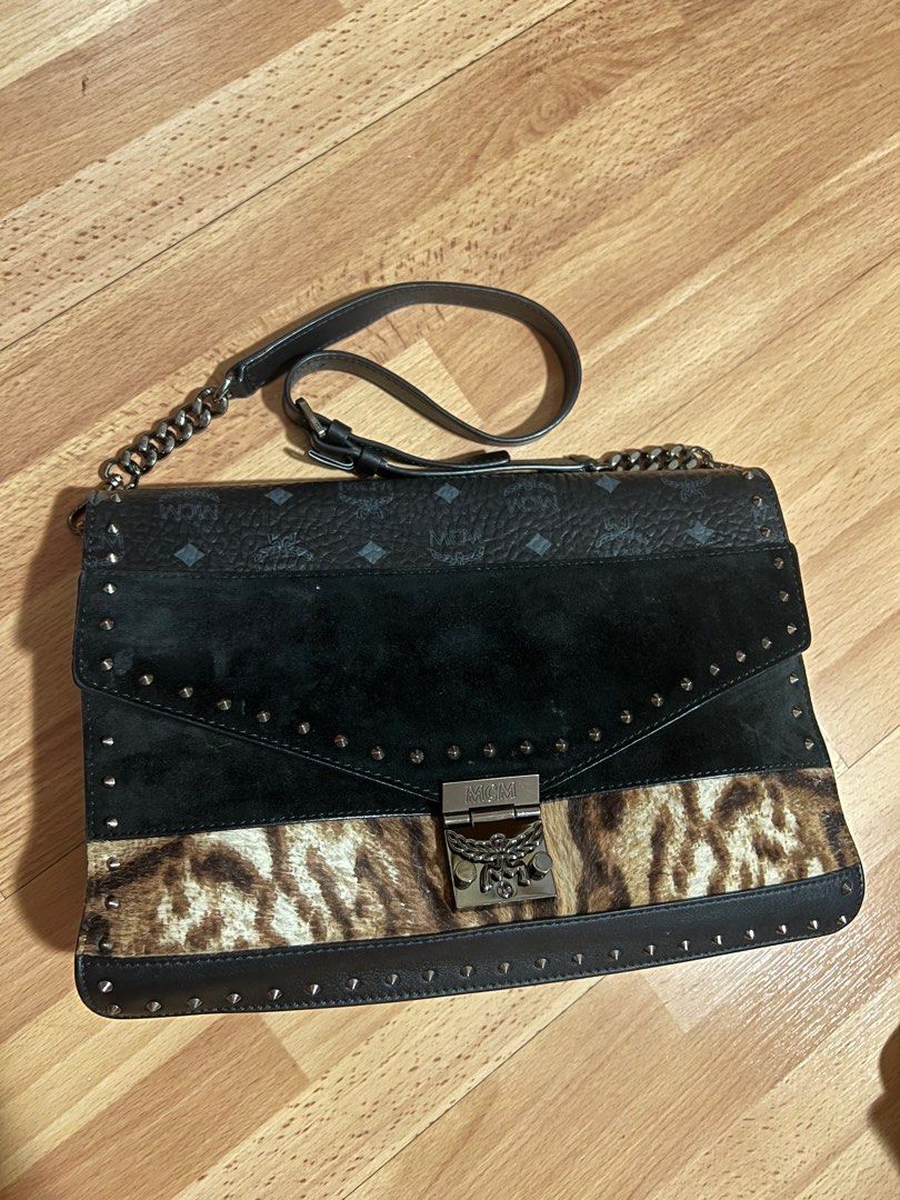 Mcm patricia leopard outlet
