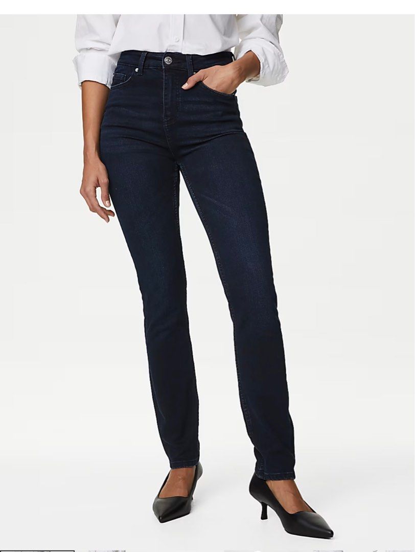 Sale M S Ink Blue Slim jeans Women s Fashion Bottoms Jeans Leggings on Carousell