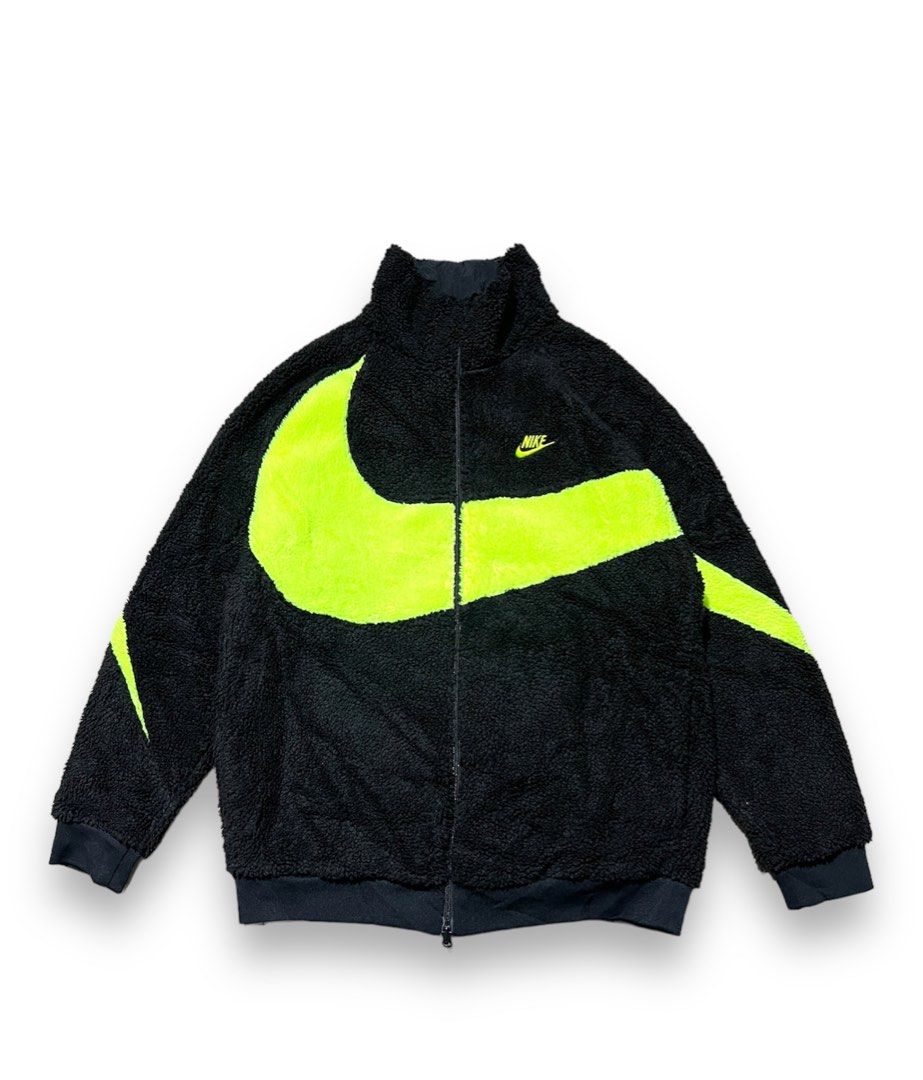 NIKE BIG SWOOSH SHERPA REVERSIBLE KACKET Fesyen Pria Pakaian Atasan di Carousell