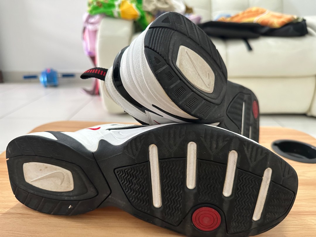 nike m2k tekno white black red