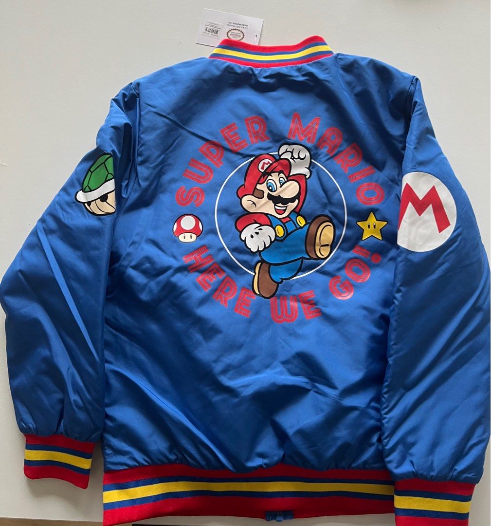 Nintendo Super Mario Bomber Jacket for Boys Nintendo Mario and Luigi Bomber Jacket Babies Kids Babies Kids Fashion on Carousell