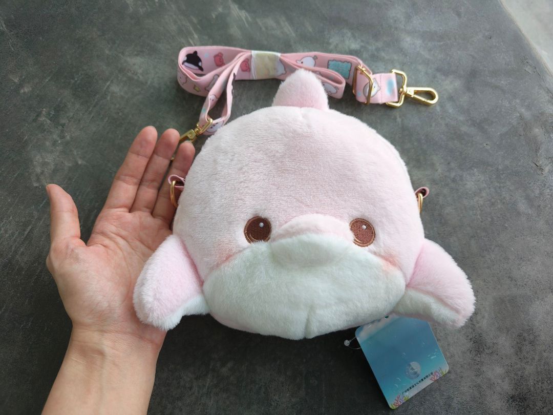 Pink dolphin backpack best sale