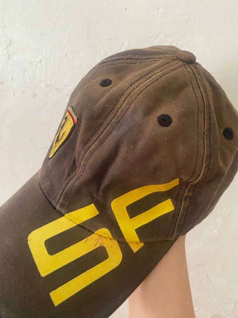 Scuderia Ferrari Cap (Category: Caps & Hats) located in San Pedro. Submitted by rscloset_ (Listing ID 1313216451, Image 2). Description: this is a original ferrari cap, natambak na so it has issues na. buy at your own risk. price is negotiable -payment first policy ✨.