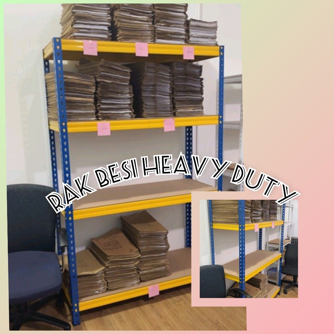 Shelves RAK BESI 4 TINGKAT, Furniture & Home Living, Furniture, Shelves ...