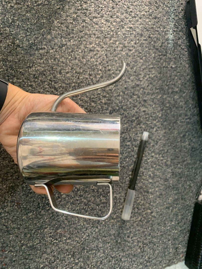 Stainless pitcher for espresso (Category: Coffee & Tea Tableware) located in Manila. Submitted by akotisay (Listing ID 1313198308, Image 2). Description: Last price Php 200 Location: Taguig Stainless makapal From UK Pick up only MOP: Gikash.