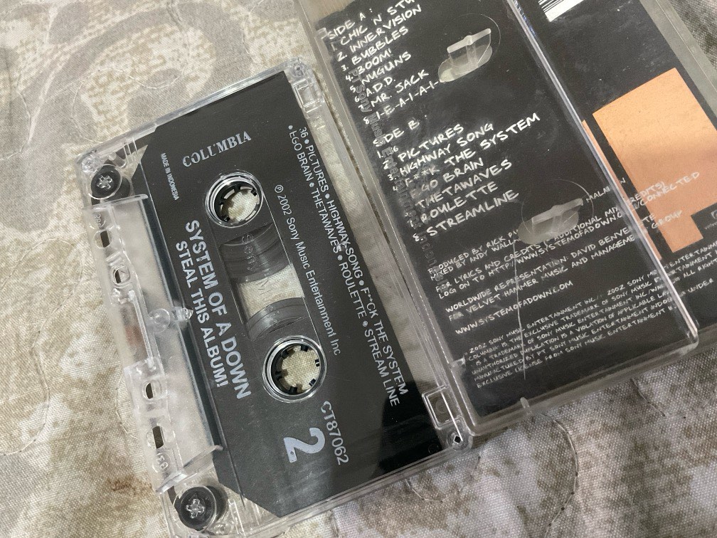 Steal This Album - System of a Down - Cassette, Announcements on Carousell
