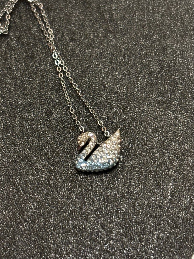 Swarovski Swan Necklace Luxury Accessories on Carousell