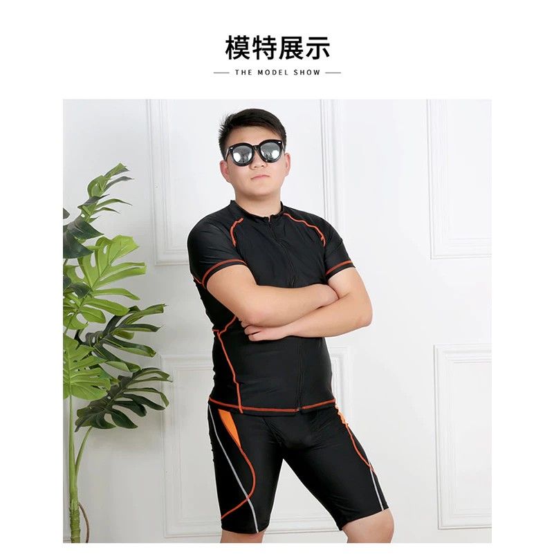 Swim suit swimming swimwear polyester male men man children zipper pants trunks 2XL Men s Fashion Tops Sets Swim Top Rash Guards on Carousell