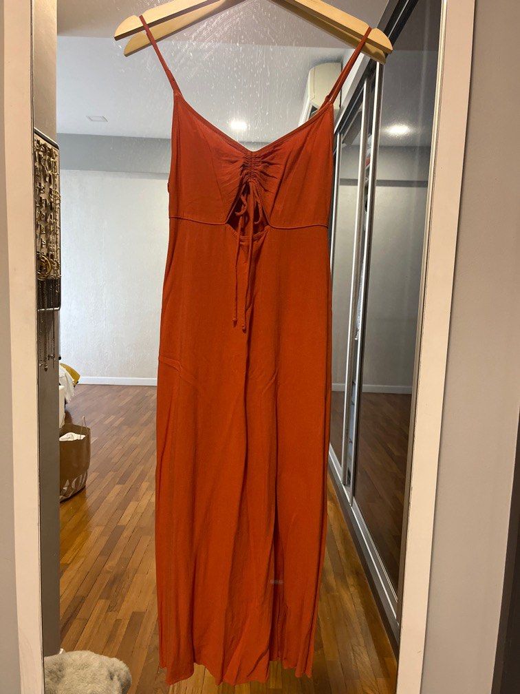 Topshop orange dress on sale