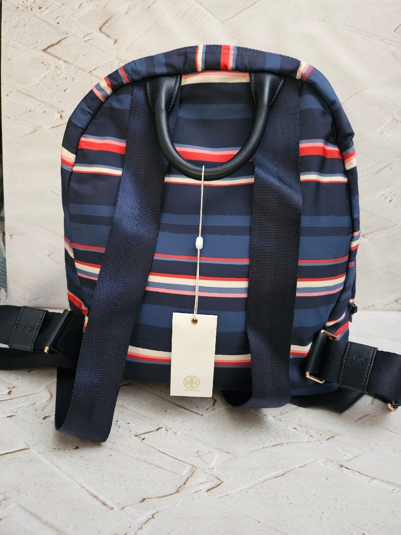 Tory Burch Ella Nylon backpack Canyon Striped, Fesyen Wanita  display picture 2