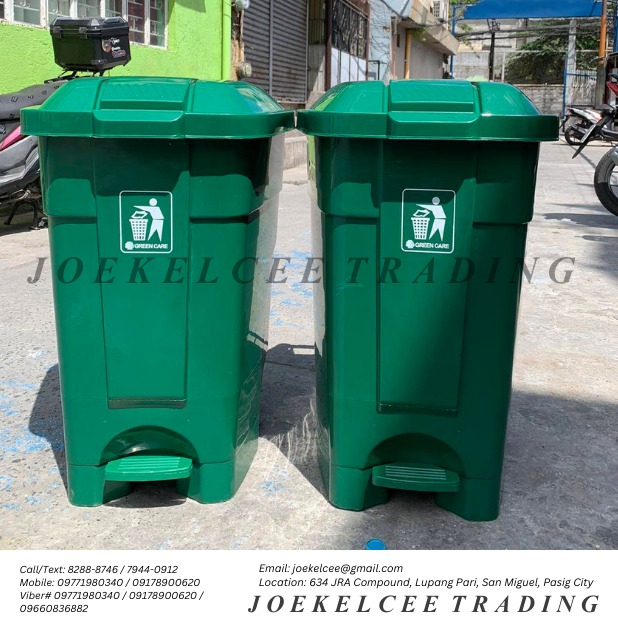 TRASH BOX WITH WHEELS FOOT PEDAL, Furniture & Home Living, Kitchenware ...