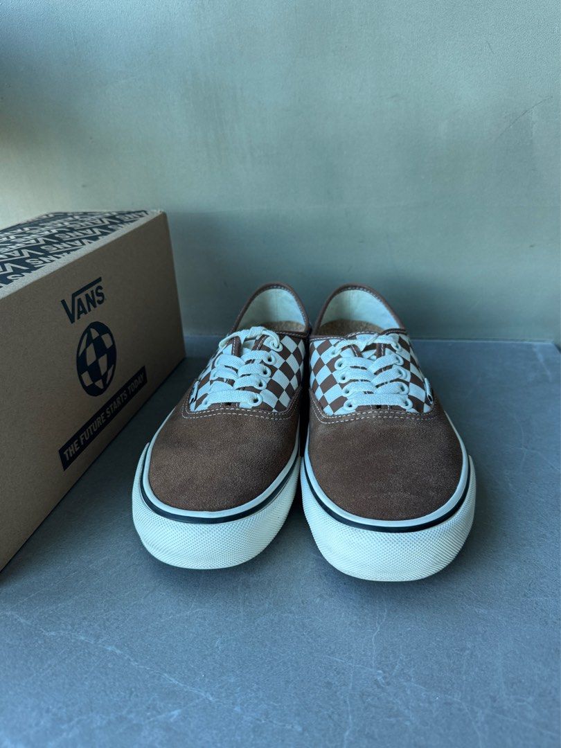 Vans Authentic VR3 SF Brown Suede Skateboard Checkboard Sneakers Anaheim Factory Rare model Carousell