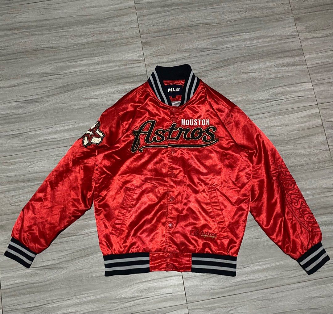 Vintage astros bomber jacket top