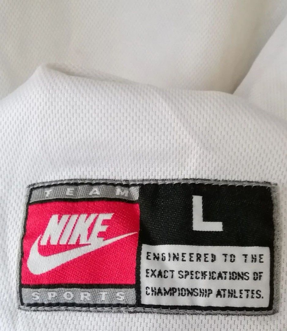 Vintage Nike Team White Jersey Sport Sleeveless Tanktop Lekbong Singlet  Kaos Original Second Japan Korea Brand Vintage Retro Merch Y2K Basket