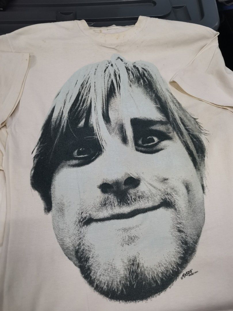 Vtg 90s Kurt Cobain Nirvana Big Face Grunge, Men