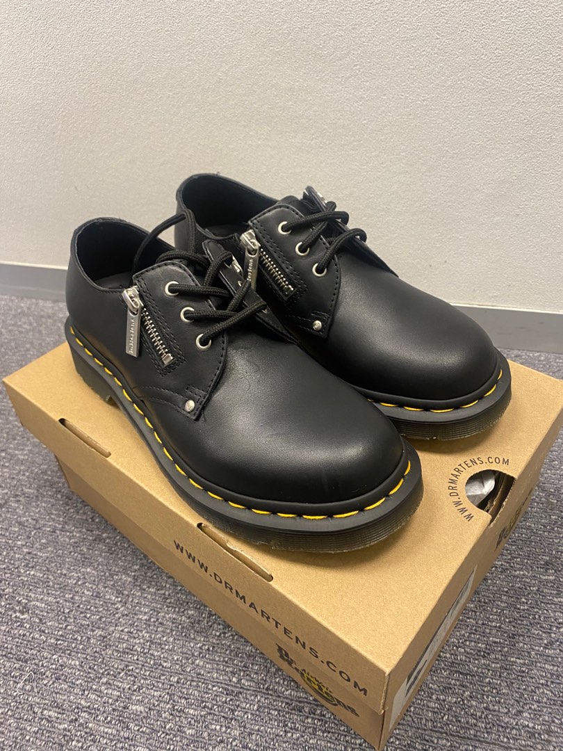 Dr Martens Mujer Zapatos Martens 1461 Double Zip Cuero Negro