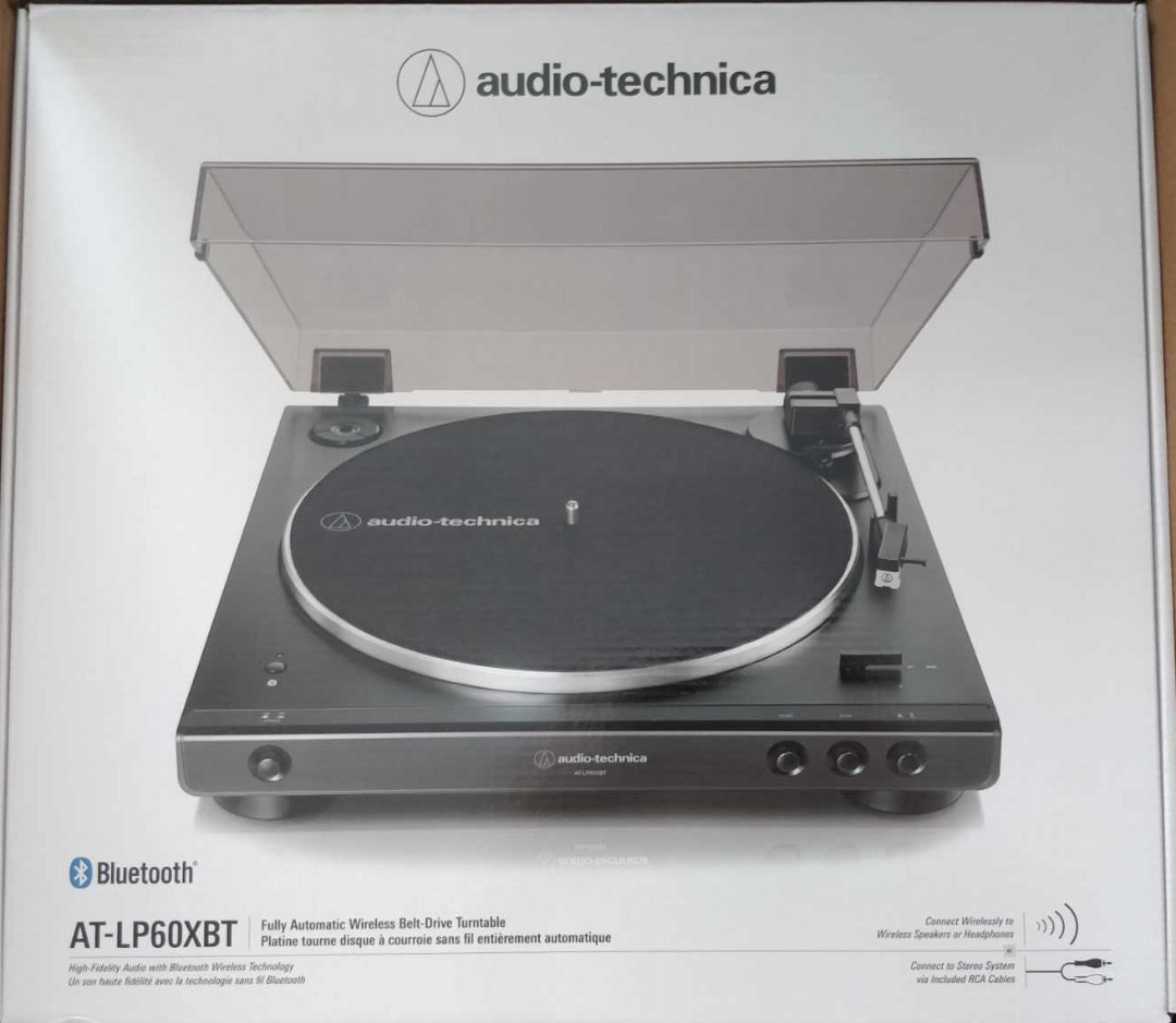全新 日本水貨 Audio Technica 鐵三角 AT-LP60XBT GBK 黑色 藍牙黑膠機, 音響器材, 其他音響配件及設備 ...