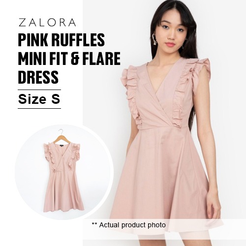 Zalora fit and flare dress top