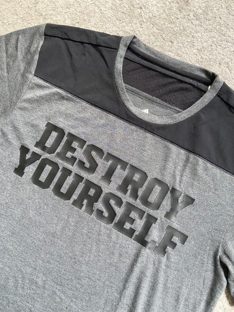 Adidas t shirt destroy yourself clearance