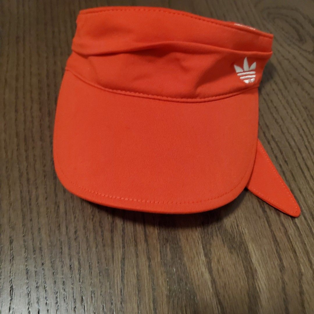 Adidas orange visor hat Carousell