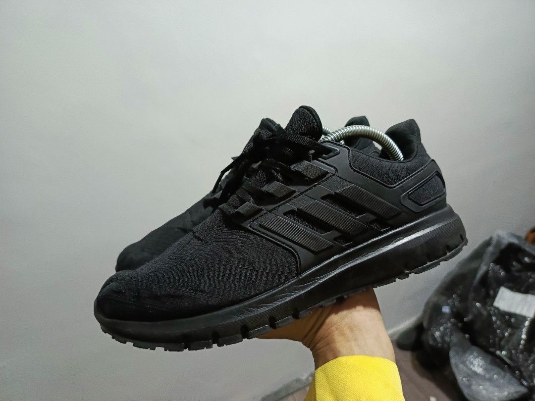 Adidas Running Triple Black UK9 Men s Fashion Footwear Sneakers on Carousell