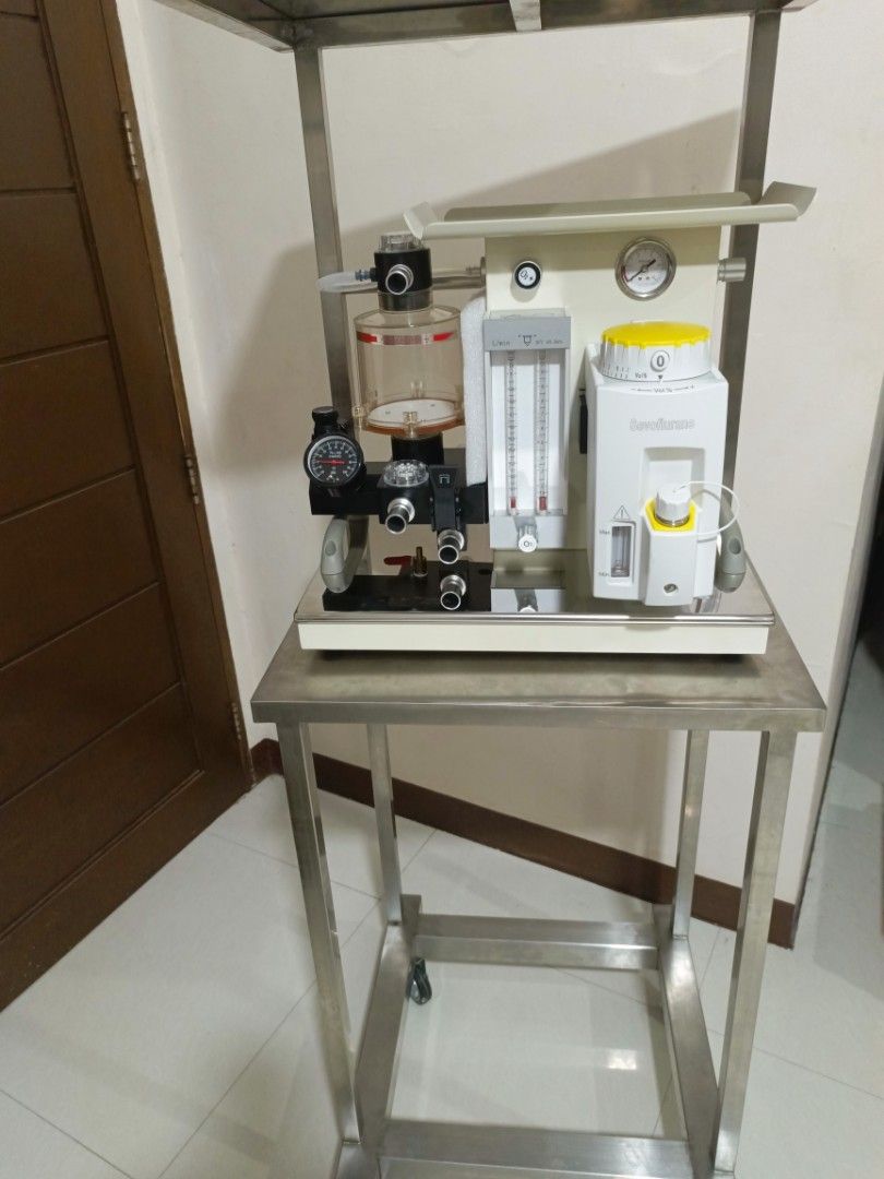 Anesthesia machine (Category: Medical Supplies & Tools) located in Quezon City. Submitted by mcimedical (Listing ID 1310821909, Image 3). Description: For sale brand new anesthesia machibe with sevofluorane vaporizer. Complete accessories. Installation and demonstration included. 09236719376.