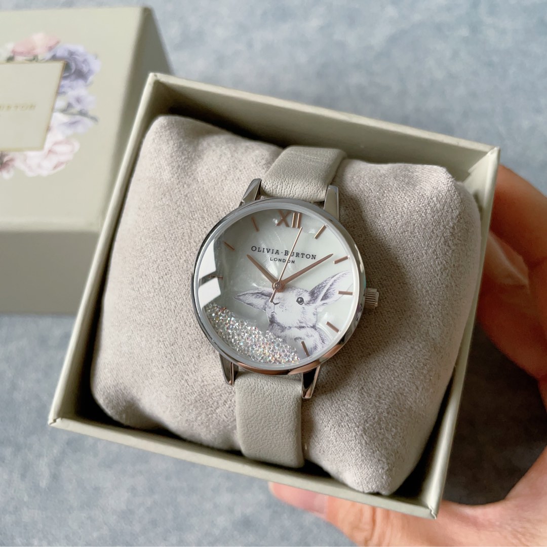 Authentic Olivia Burton Winter Wonderland Steel Grey Watch Women s Fashion Watches Accessories Watches on Carousell