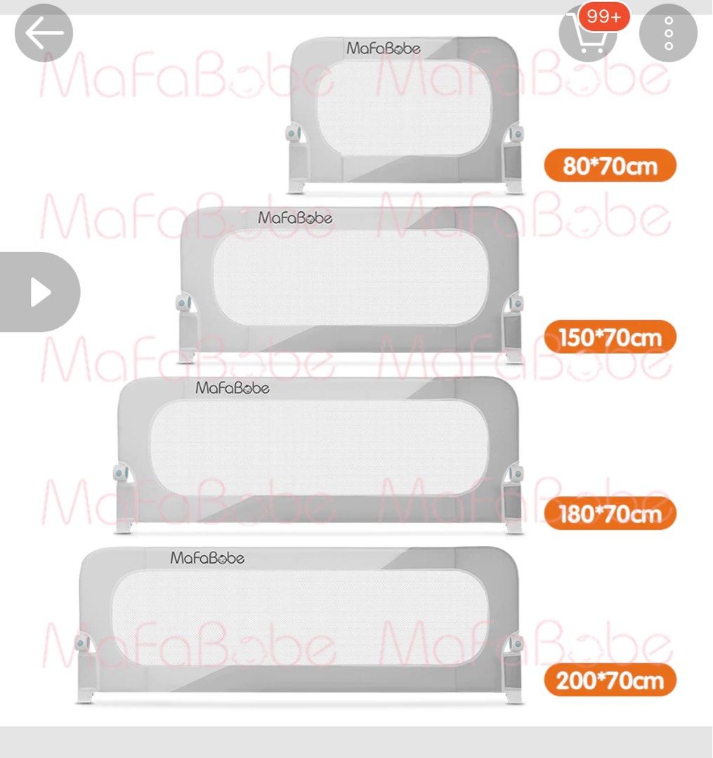 Bed Fence (Category: Bed Guards) located in Mandaluyong City. Submitted by cleanmycloset8 (Listing ID 1313356258, Image 1). Description: Bought for 1,200. Selling for P700 only Size 200 width .