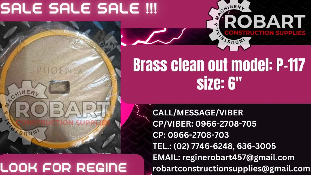 Brass clean out model: P-117 size: 6