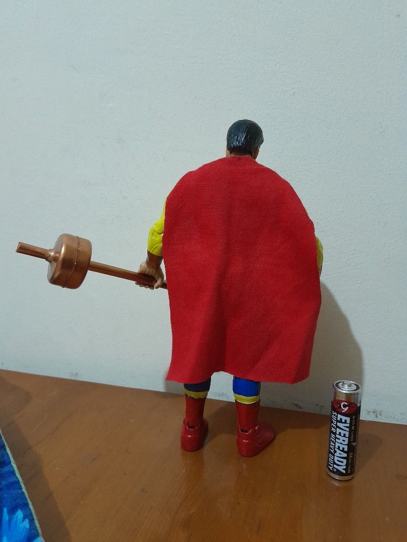 Captain Barbel (Category: Figurines & Statues) located in Muntinlupa City. Submitted by elmsz (Listing ID 1313369863, Image 3). Description: Custom figure. Captain Barbel - Edu Manzano. For pinoy superhero collectors. Nice addition for your collection. FREE SHIPPING na via J and T Gcash.