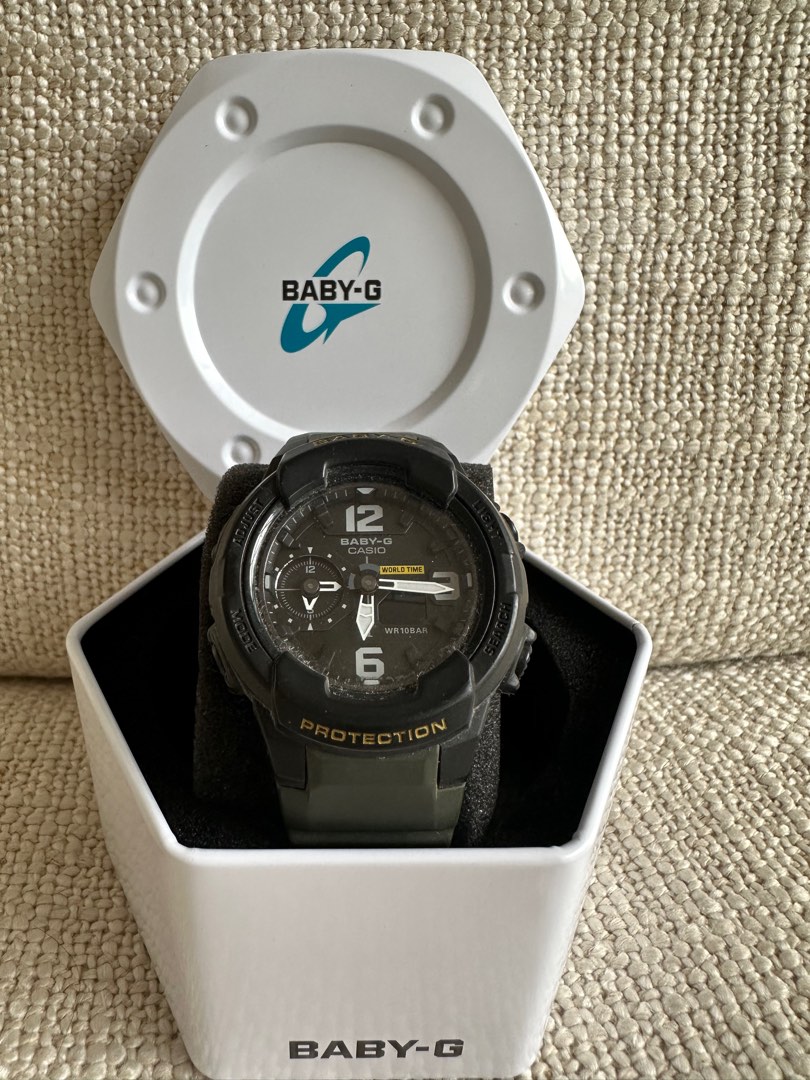 CASIO BABY G 230 1B QUARTZ 100m World Time Luxury Watches on Carousell