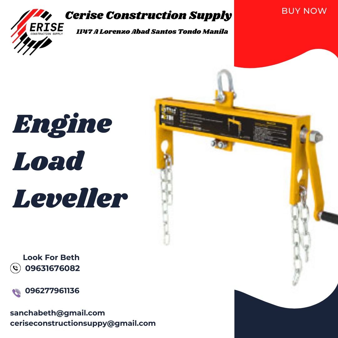 Engine Load Leveller (Category: Construction Tools & Equipment) located in Manila. Submitted by carlo.cerise (Listing ID 1313286961, Image 1). Description: CERISE CONSTRUCTION SUPPLY Look for Beth Office located at 1147ALORENZO ST ABAD SANTOS TONDO MNL satellite office at Imus Cavite.