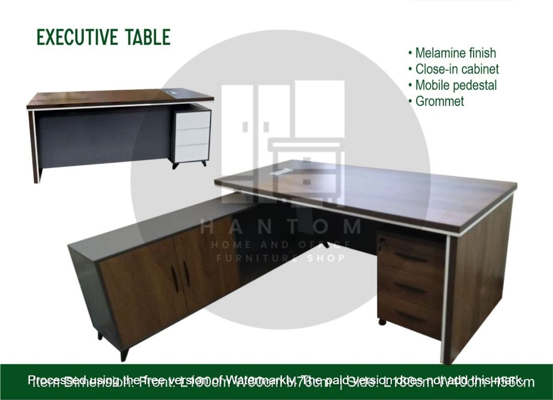 EXECUTIVE OFFICE TABLE, Furniture & Home Living, Office Furniture ...