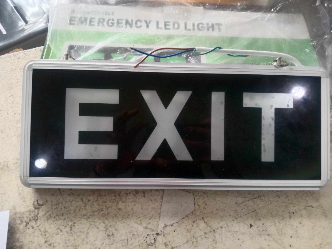 EXIT SIGN, Furniture & Home Living, Lighting & Fans, Lighting on Carousell