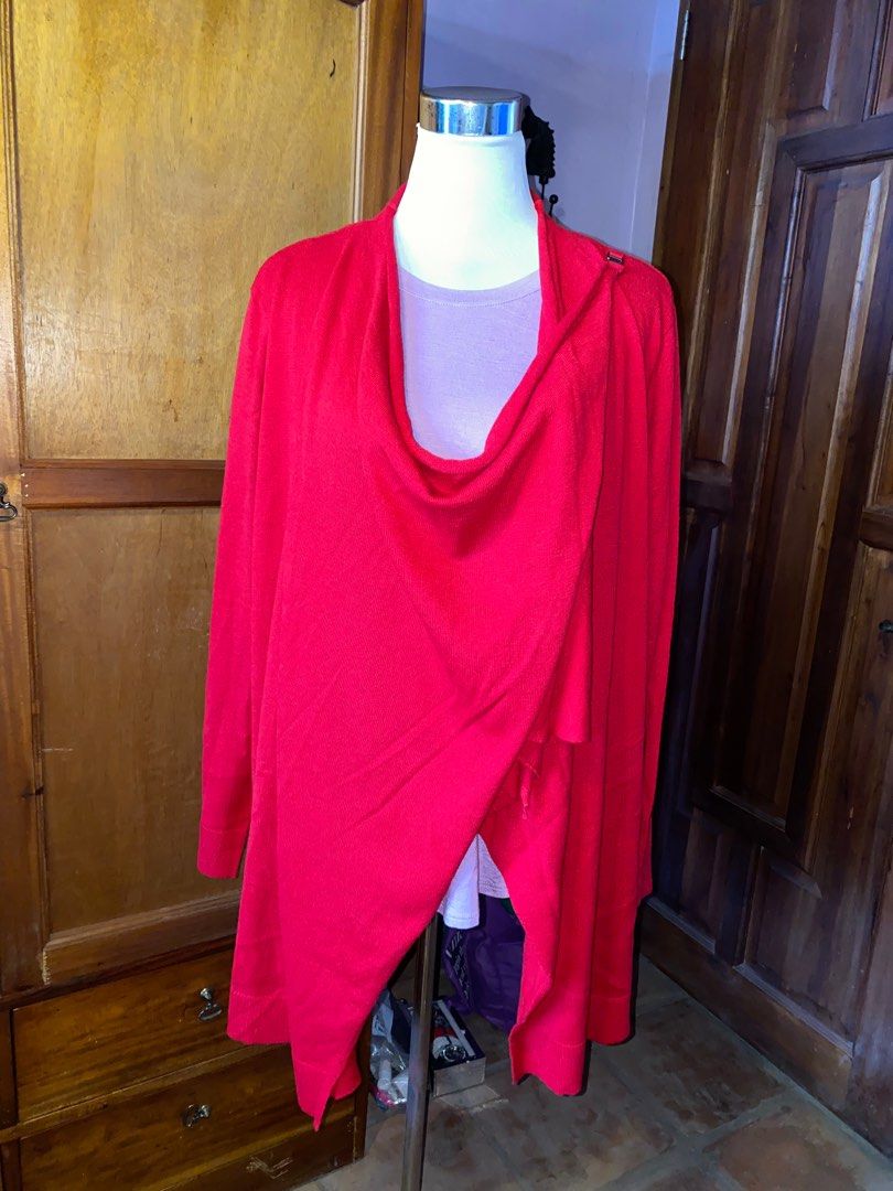 FADED GLORY 2 way plus size drape front cardigan Women s Fashion Coats Jackets and Outerwear on Carousell