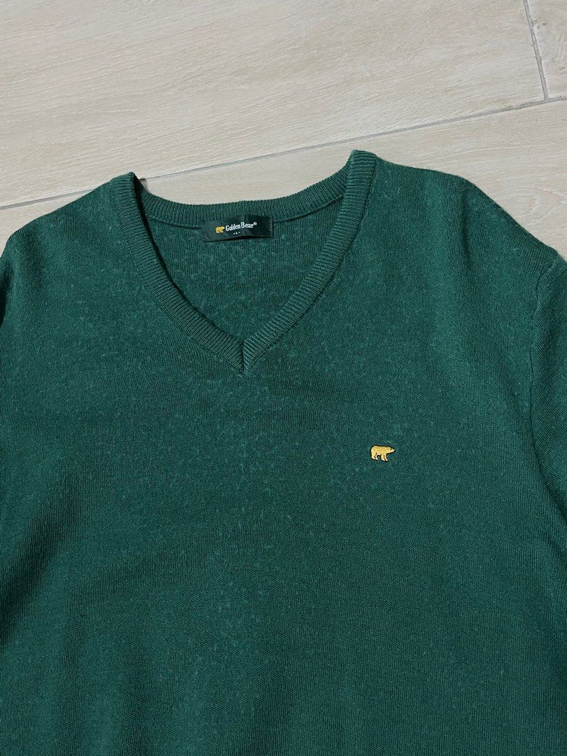 PROMO B Green golden bear sweater Women s Fashion Tops Longsleeves on Carousell