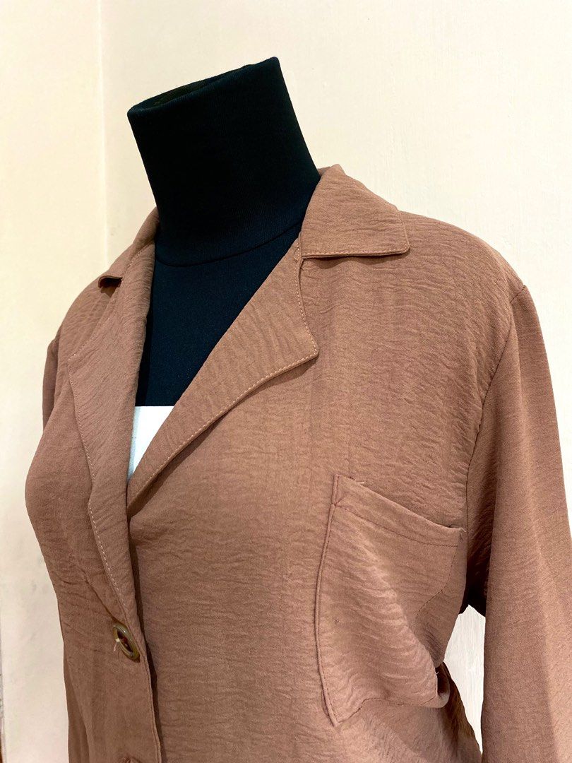 Blazer half baju shop