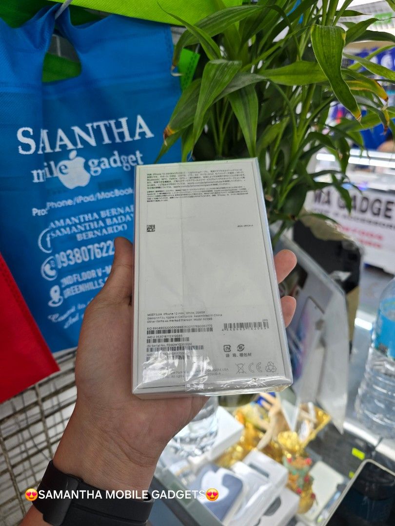 Iphone 12MiNi 256gb Openline (Category: iPhone 12 Series) located in Manila. Submitted by lenweltong05295 (Listing ID 1313293771, Image 2). Description: Iphone 12MiNi 256gb Openline Brandnew Sealed with Warranty Onhand Stock.