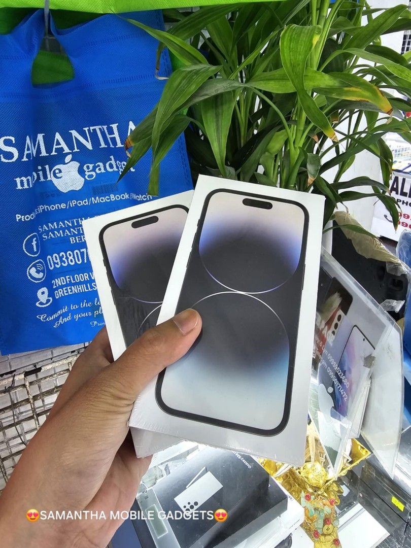 Iphone 14 Pro 128gb Dual Sim and NTC Openline (Category: iPhone 14 Series) located in Quezon City. Submitted by samanthaga21954 (Listing ID 1313277141, Image 1). Description: Iphone 14 Pro 128gb Dual Sim and NTC Openline Brandnew Sealed With Warranty Onhand Stock.