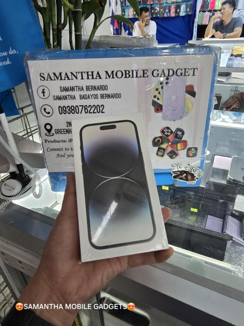 Iphone 14 Pro 128gb HK Variant Dual Sim (Category: iPhone 14 Series) located in Quezon City. Submitted by samanthaga21954 (Listing ID 1313277914, Image 1). Description: Iphone 14 Pro 128gb HK Variant Dual Sim Brandnew Sealed with Warranty Onhand Stock.