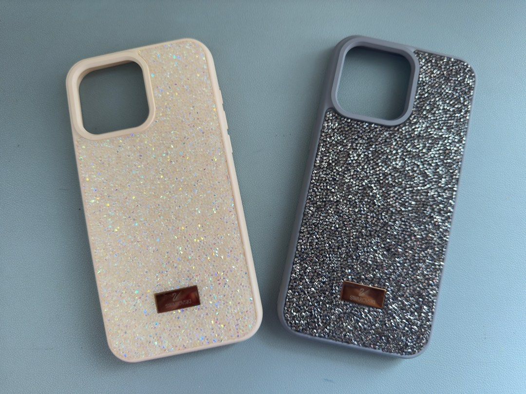 Iphone 15 Pro Max cases (Category: Cases & Sleeves) located in Mandaluyong City. Submitted by jdlreal (Listing ID 1313284632, Image 1). Description: Swar***ski inspired cases for 15 Pro Max P600 for both 🩷 Used for a few hours only. See last 2 photos for reference when fitted on phone. *case does not include the Sonny Angel hipper. .