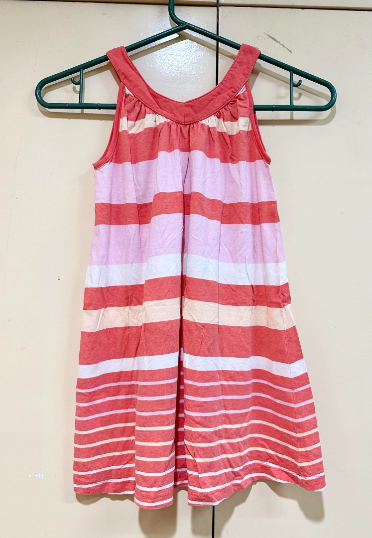 Joe Fresh Orange Striped Dress 5Y Babies Kids Babies Kids Fashion on Carousell