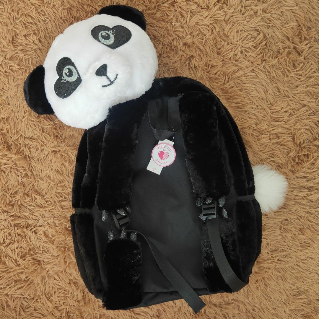 Justice panda backpack Babies Kids Babies Kids Fashion on Carousell