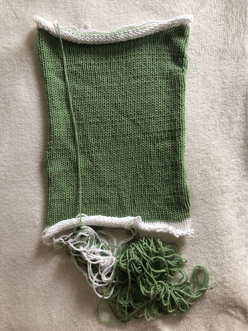 FREE knitted panel & scrap yarns (Category: Handmade Craft) located in Batangas. Submitted by v.ukay (Listing ID 1313256696, Image 1). Description: - unfinished project, got busy and wasnt able to continue .