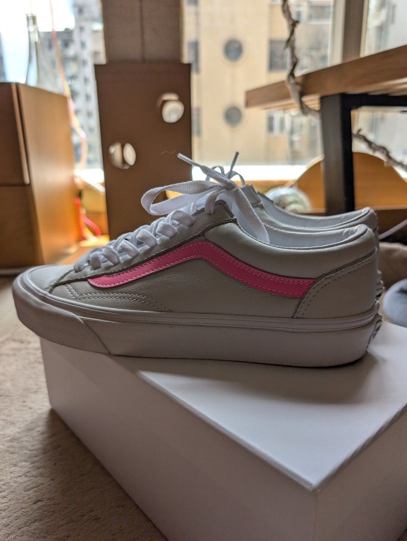 Limited edition cute white Vans Carousell