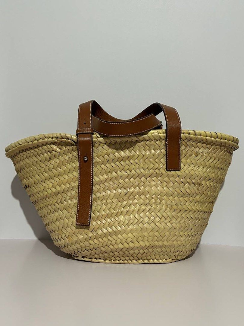 【国内発送】Basket bag in palm leaf and calfskinセール A223S92XAX_2435_1F.jpg?sw=512&