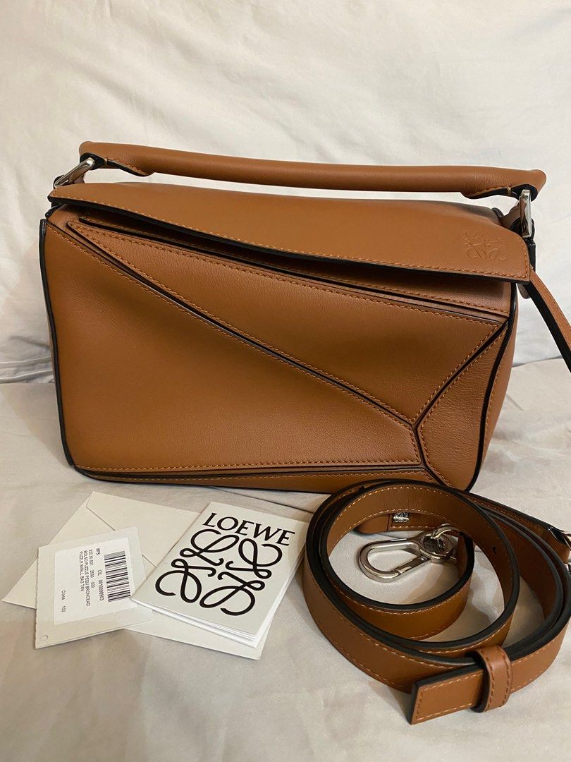 Loewe puzzle bag tan small
