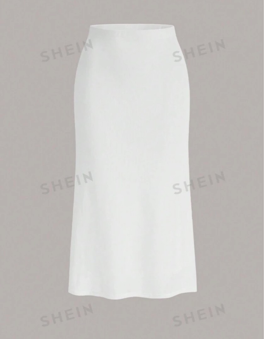 See Though Knit Midi Skirt
