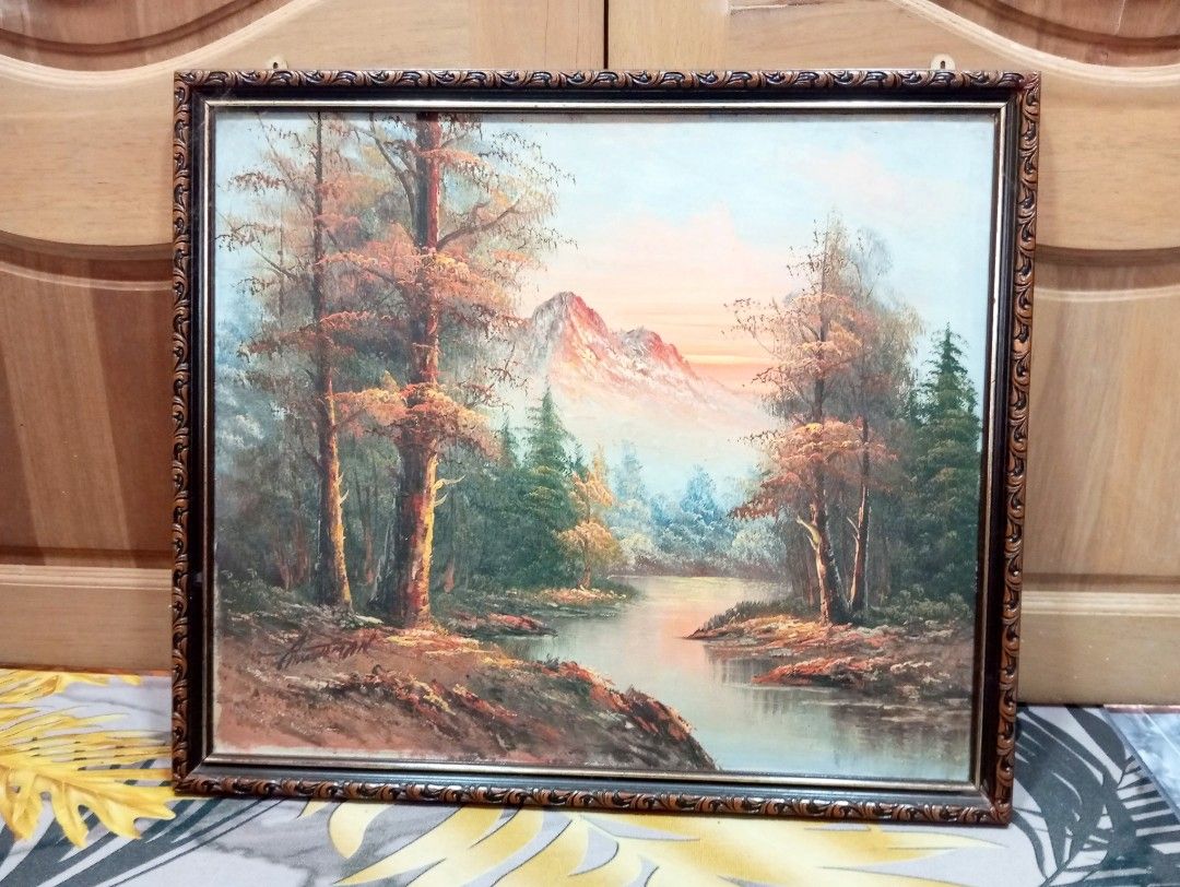 Lukisan cat minyak, Furniture & Home Living, Home Decor, Wall Decor on