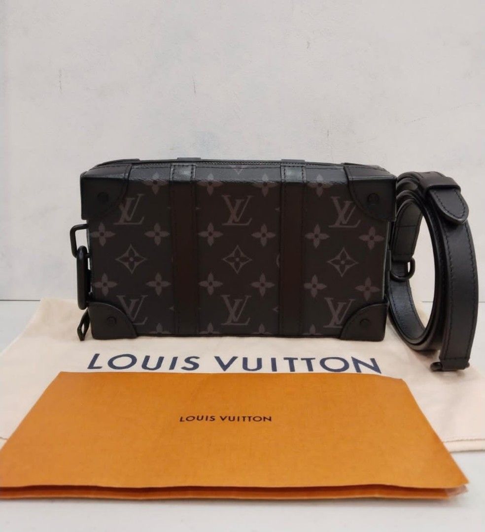 LV soft trunk wallet monogram eclipse 2021 with dustbag strap receipt box